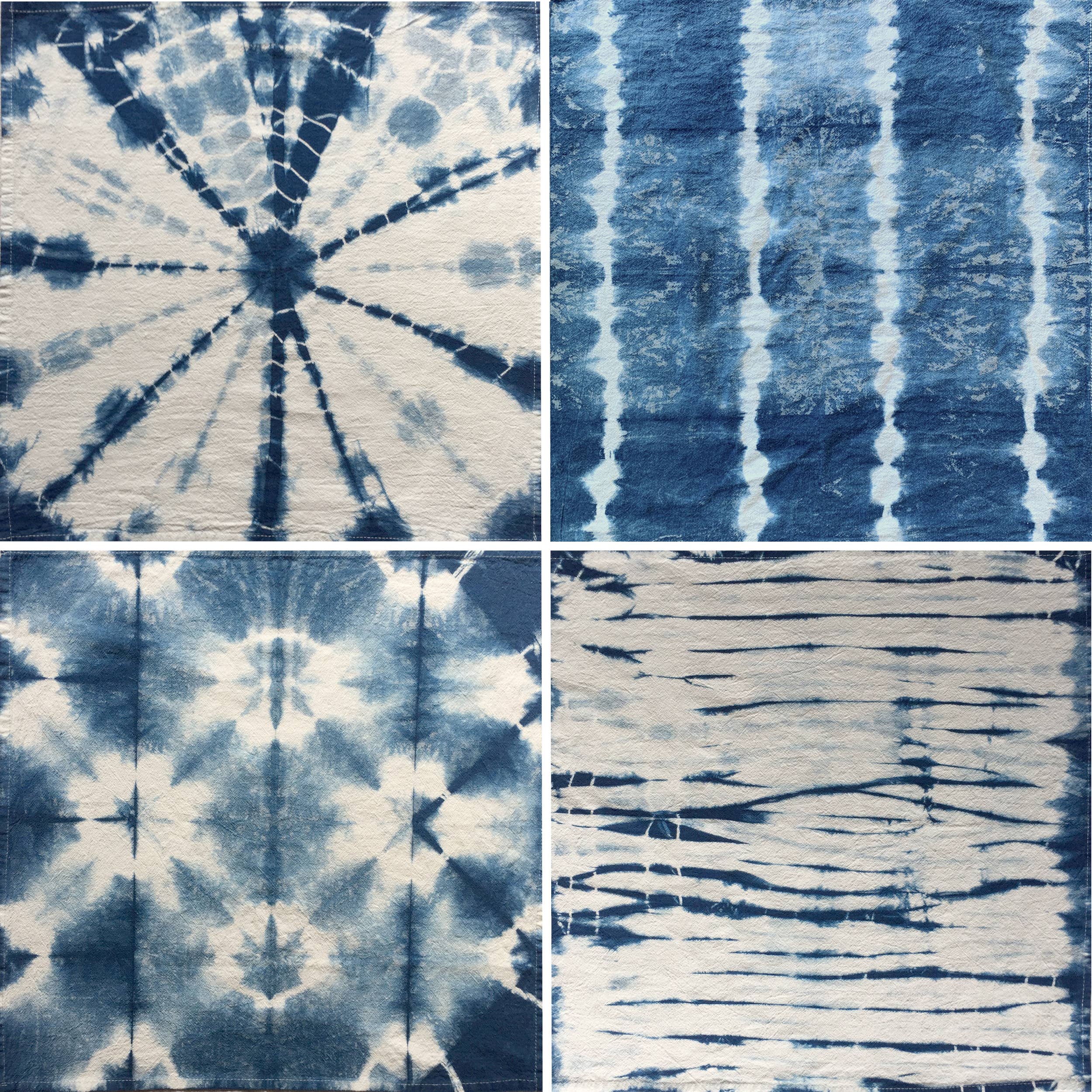 fiber + mud - Wholesale Dinner & Cloth Napkin - Cloth Napkins Coastal Vibe Indigo Shibori1