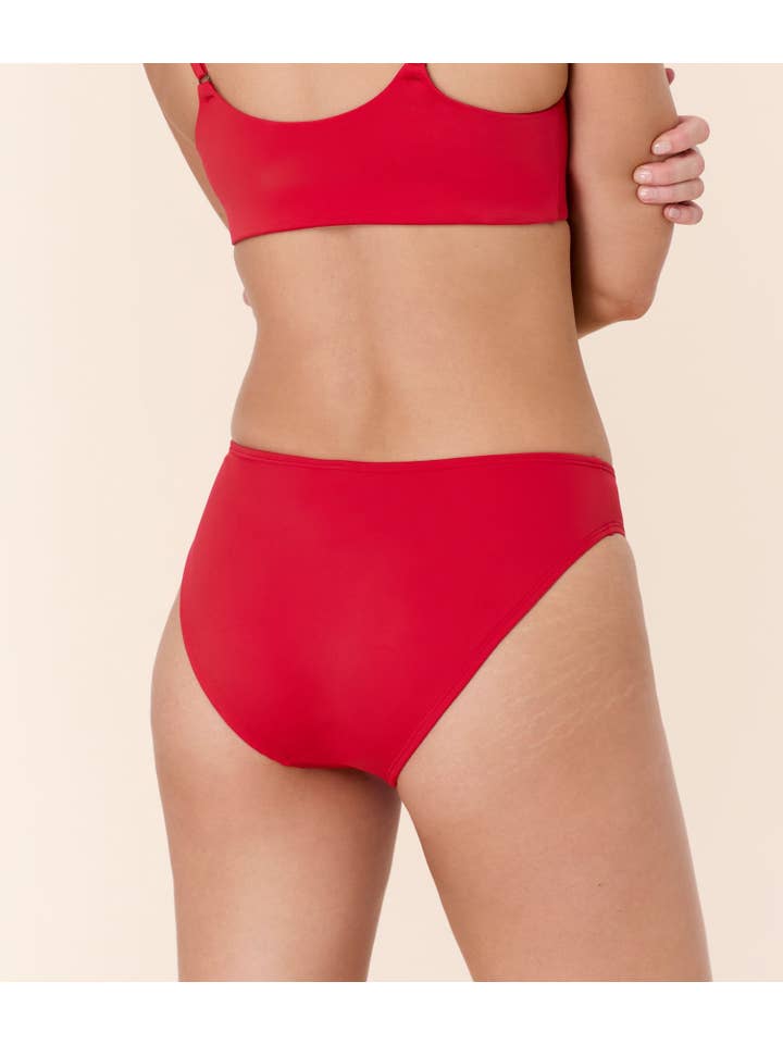 Andie Swim - Wholesale Swim Bottoms - Women's - The Classic Bikini Bottom - Flat - Cherry Red1
