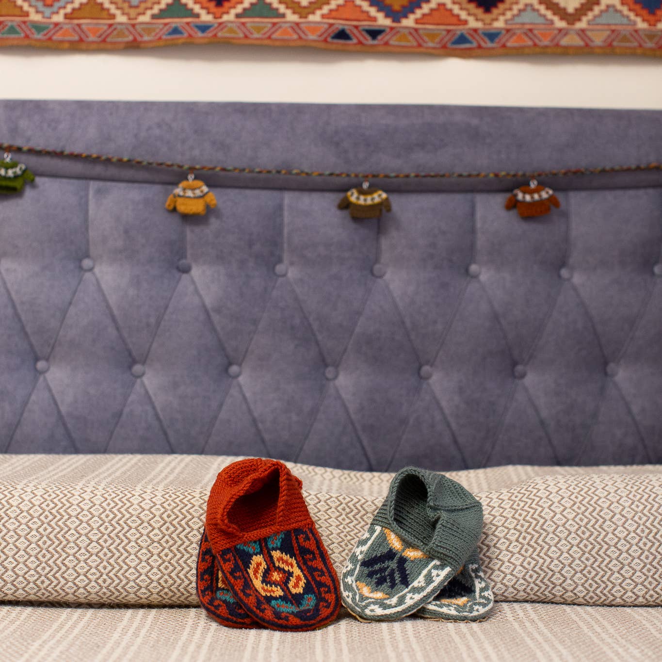 Azerbaijani Socks - Wholesale Sock Slippers - Women's - Adult Women's Slipper Socks : Burnt Orange (Individuals)6