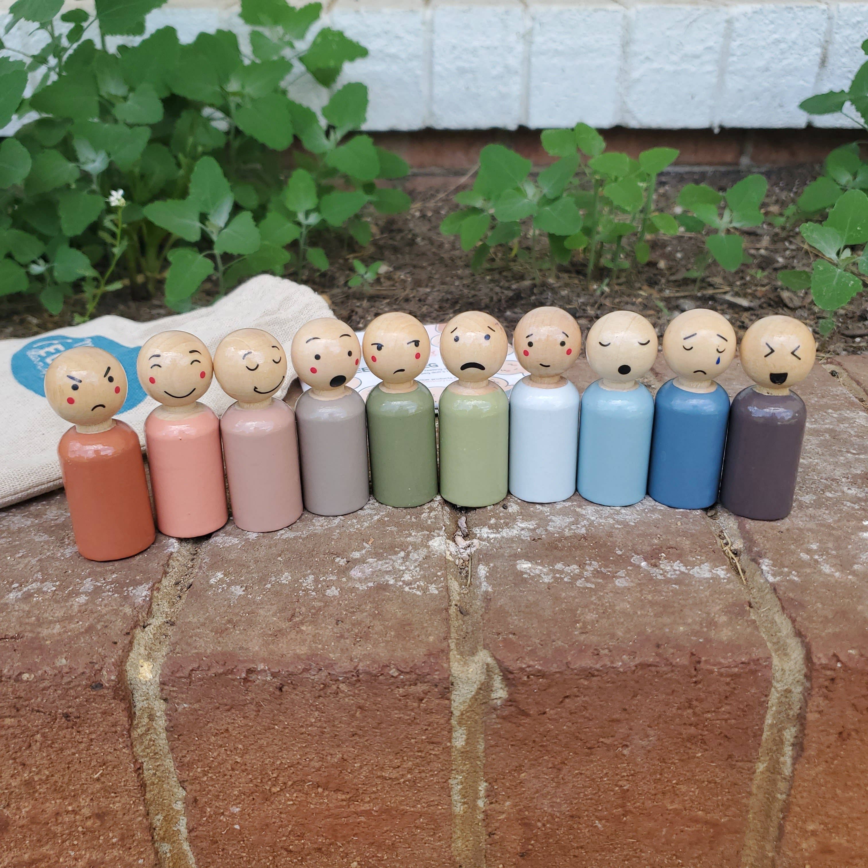 My Felt Story - Wholesale Toy Set - Kids - Muted Feeling Peg Dolls 10 Set + Booklet7