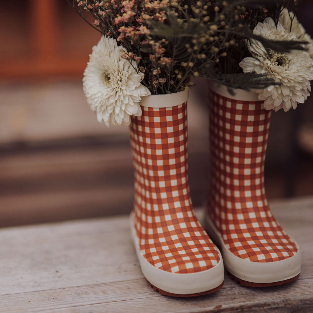 GRECH & CO. - Venta al por mayor Botas de agua - Mujer - Botas de lluvia clásicas | Sienna Gingham1