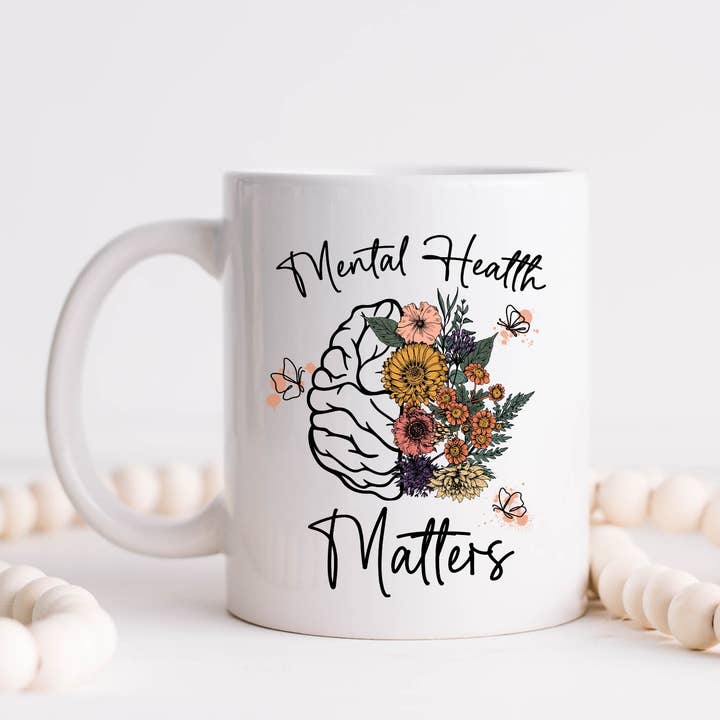 Mental Health Matters Coffee Mug, Positivity Cup for wholesale by Hm Mugs