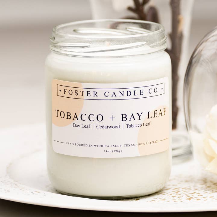 Tabaco + hoja de laurel para venta al por mayor de Foster Candle Company LLC