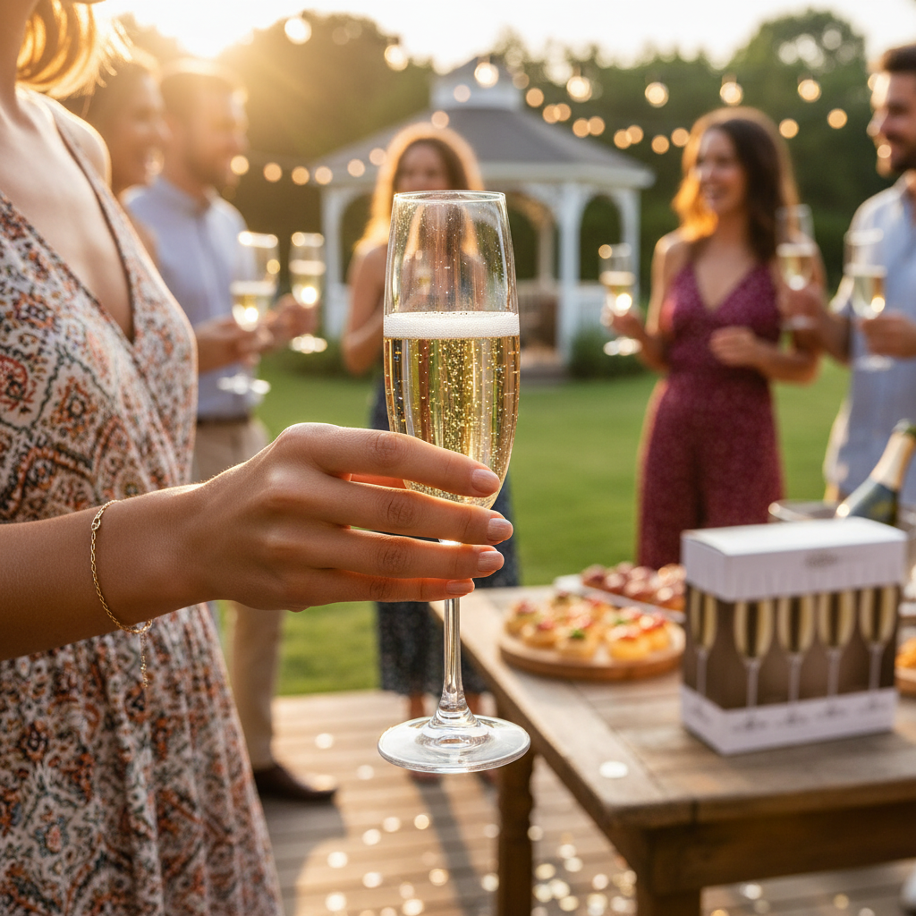 Kadra Kitchenware - Vente Flûtes de champagne - Martina - Cristallin, Verre à Champagne, 7,5 Oz, Lot de 62