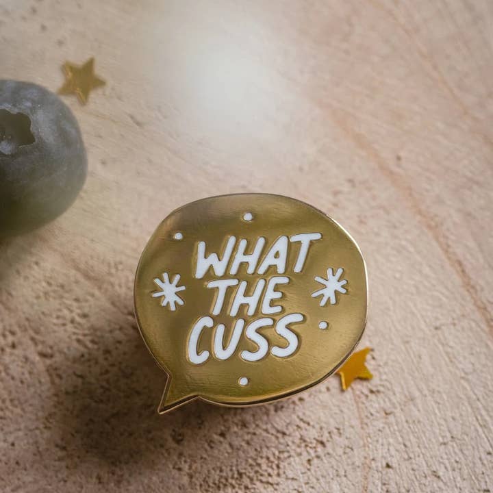 Spilla con smalto dorato What The Cuss Fantastic Mr. per la vendita all'ingrosso da parte di Fox & the Bear