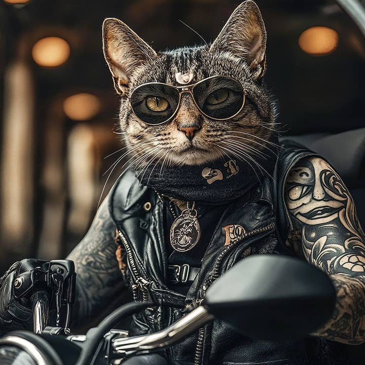 CALLVIN EU - Wholesale Picture Frame - Le chat motard
