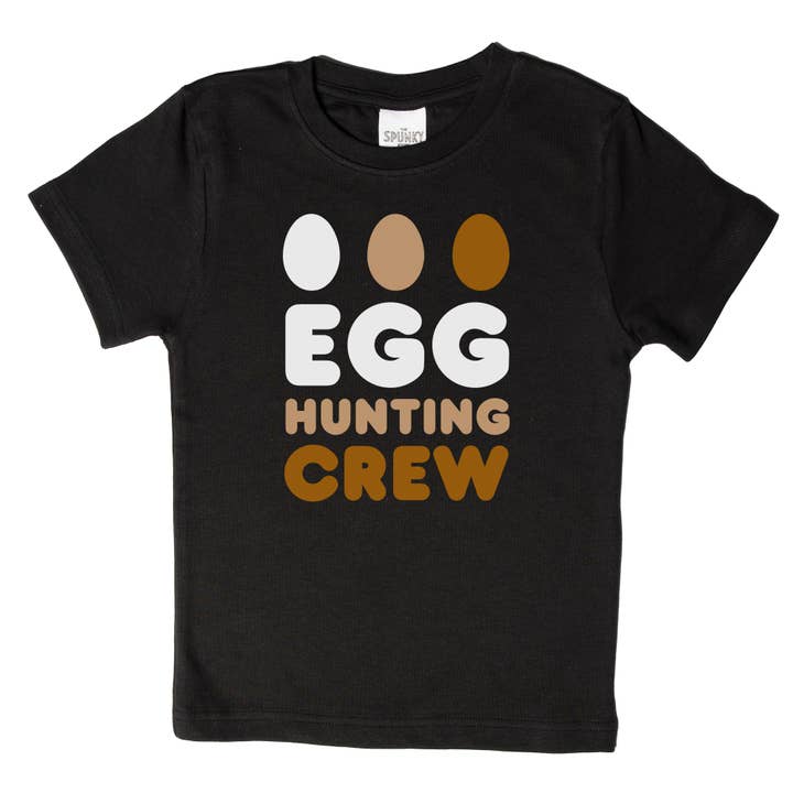 Chemise de lapin de Pâques biologique Egg Hunting Crew pour bébé et tout-petit pour la vente par Spunky Stork