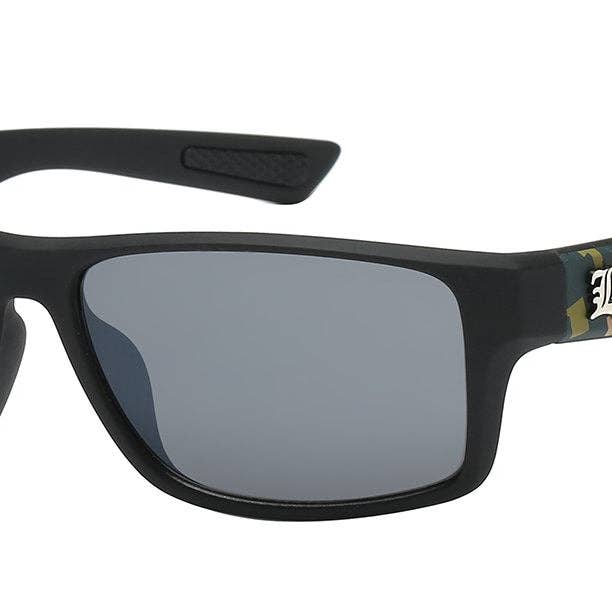 LOCS 8LOC91111-CAMO PRINT UNISEX SUNGLASSES for wholesale by Luna Sunglasses