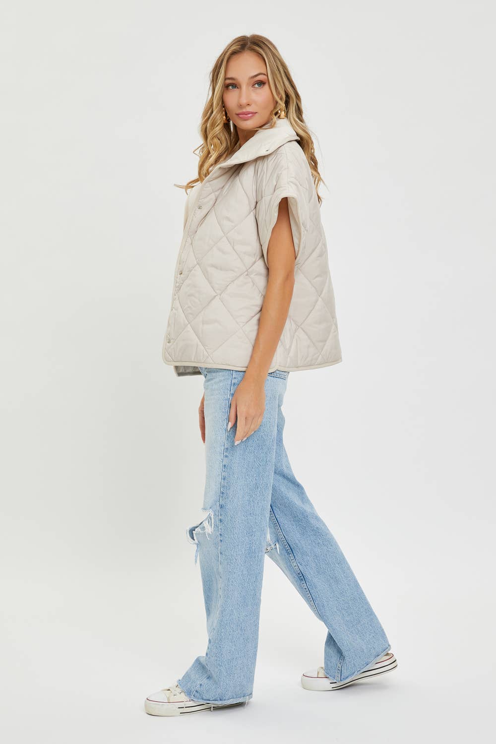 Sweet Lovely by Jen - Wholesale Outerwear Vest - Women's - QUILTED  PADDED VEST OUTERWEAR 3