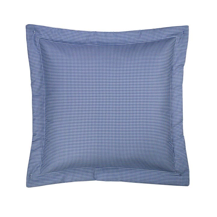 Melanie Euro Sham - Blue and White Check for wholesale by Thomasville at Home
