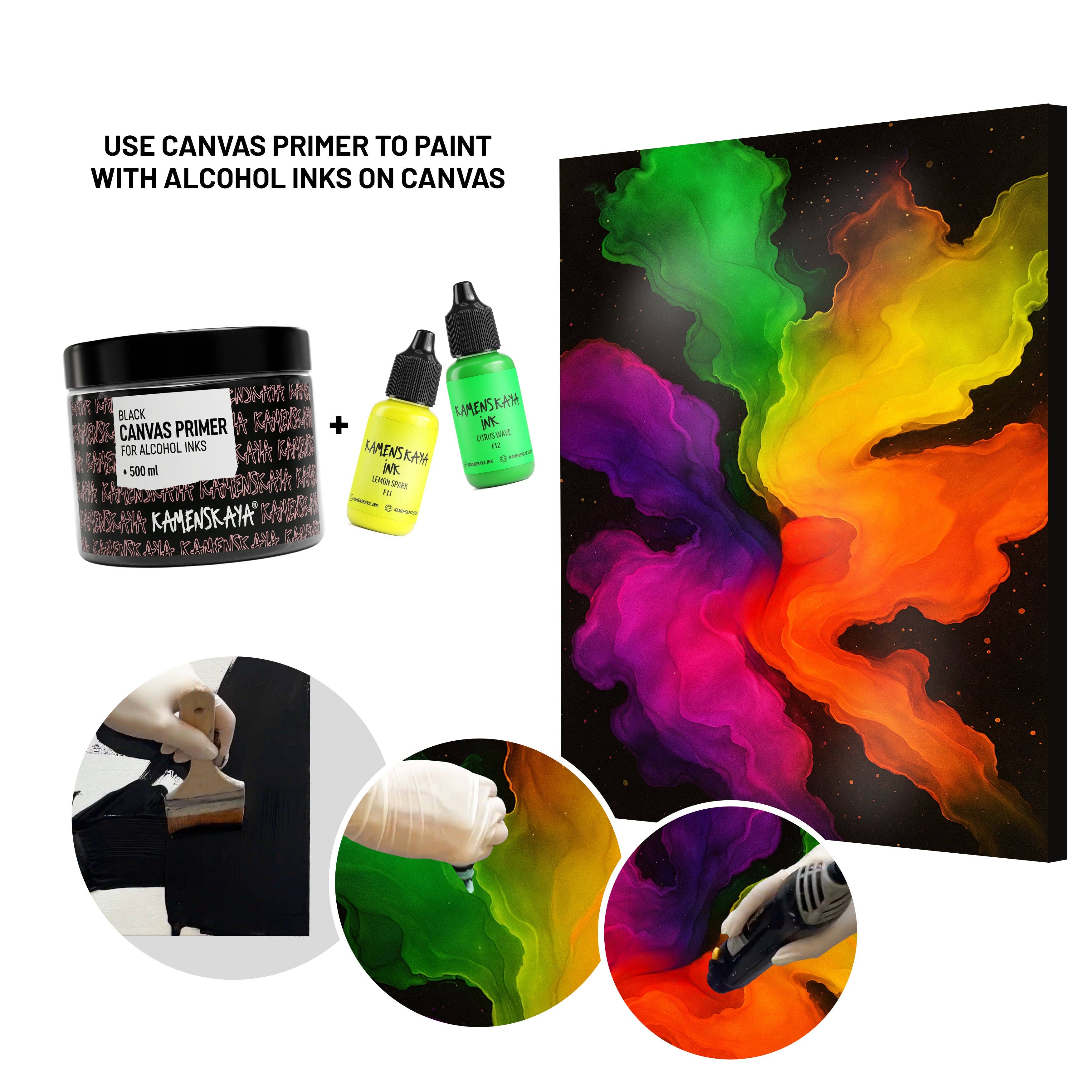 KAMENSKAYA – material para artesanato por atacado – Tinta de Álcool Neon F-15 "Beijo Doce"7