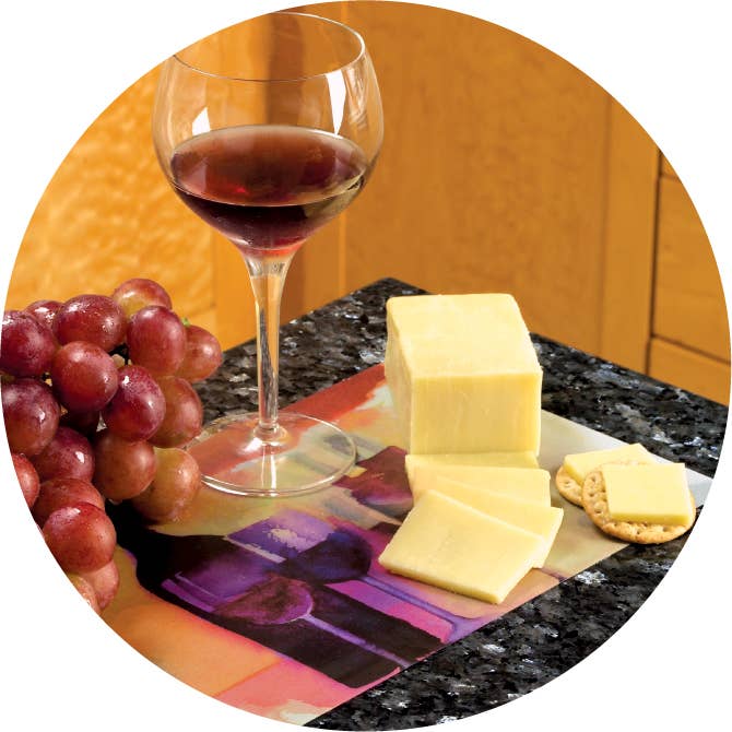 American Products Group, Inc - Wholesale Cutting Board - 7.5" x 11" Plumeria Magic Slice Party Size2