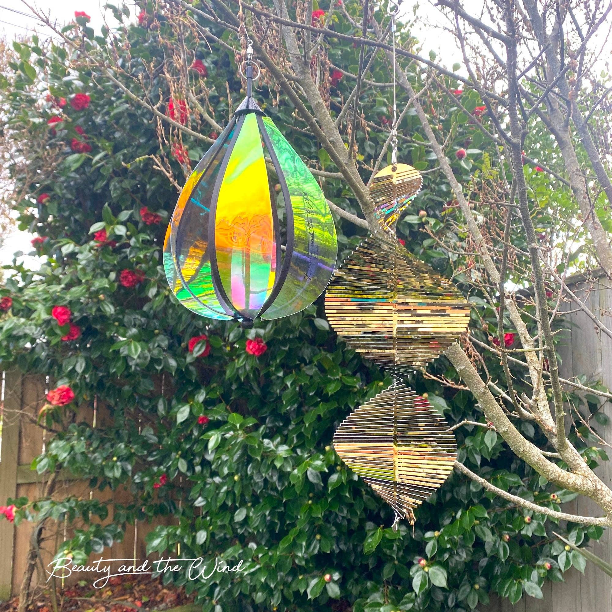 Beauty and the Wind – wholesale Wind spinner – Helix Wind Spinner - White Gold6