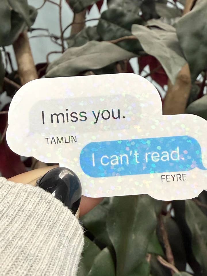 ACOTAR Text Bubble Sticker for wholesale by Ink Witch Studio