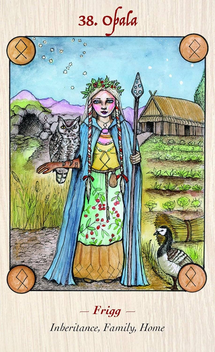 Cardshouse – Großhandel Tarot-Karten – Runen-Orakelkarten der nordischen Göttin Blauer Engel8
