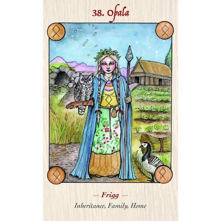 Cardshouse – Großhandel Tarot-Karten – Runen-Orakelkarten der nordischen Göttin Blauer Engel8