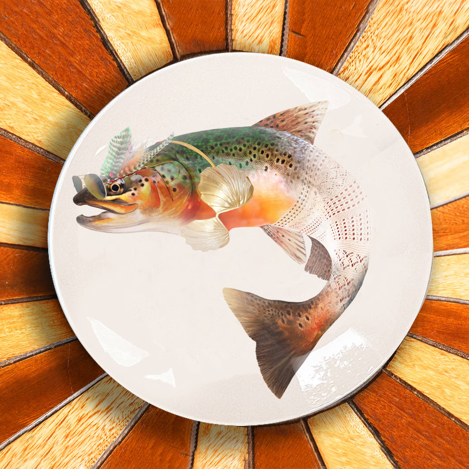 Bordy's - Wholesale Dinnerware Set - Catchy - 2. The Sunset Catch dinner plates7