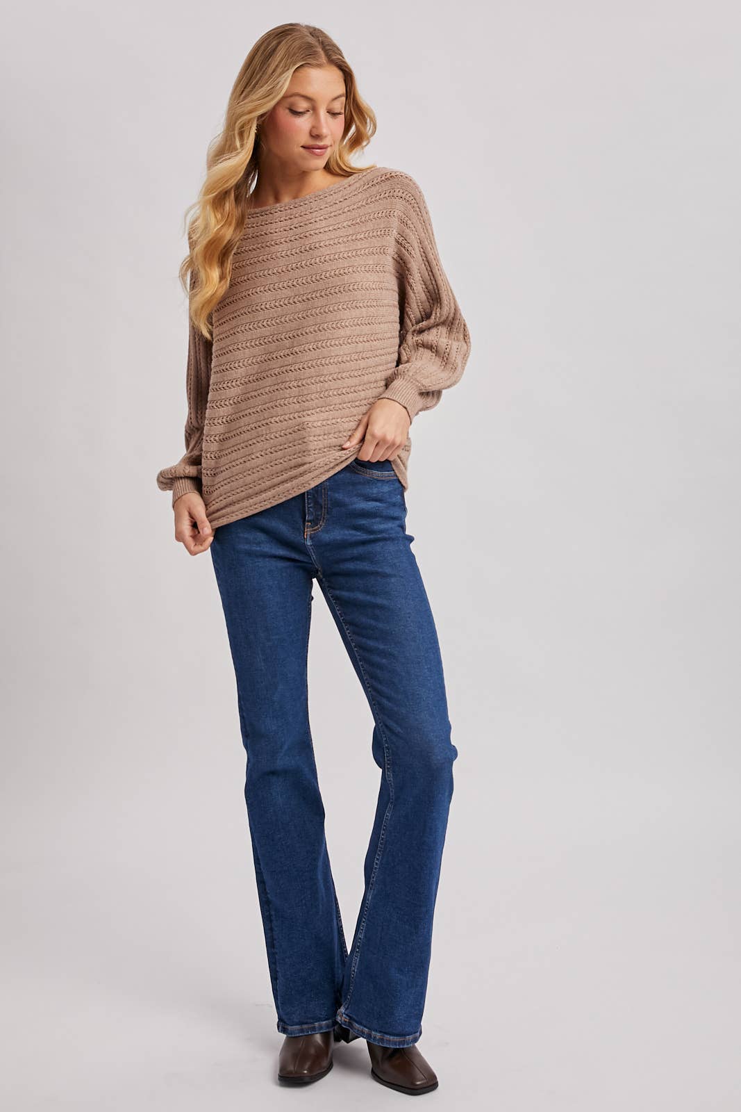 Bluivy - Vente Pull en maille – femme - PULL TEXTURÉ POLYVALENT30
