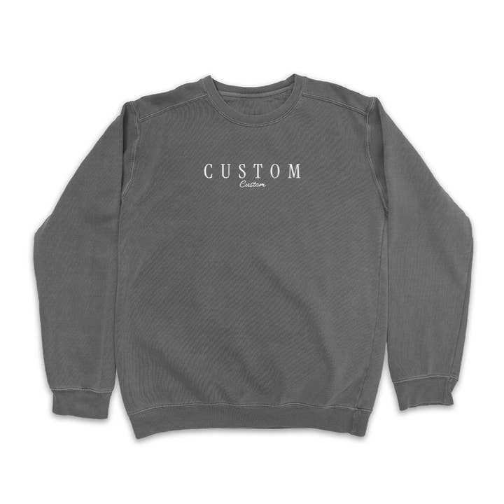 Island View Outfitters - Wholesale Sweatshirt - Unisex - *CUSTOM* Embroidered Wave Wash Crewneck5