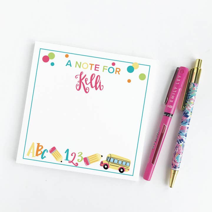 Lunchbox Love Notes Notepad for wholesale by The Redheaded Camel