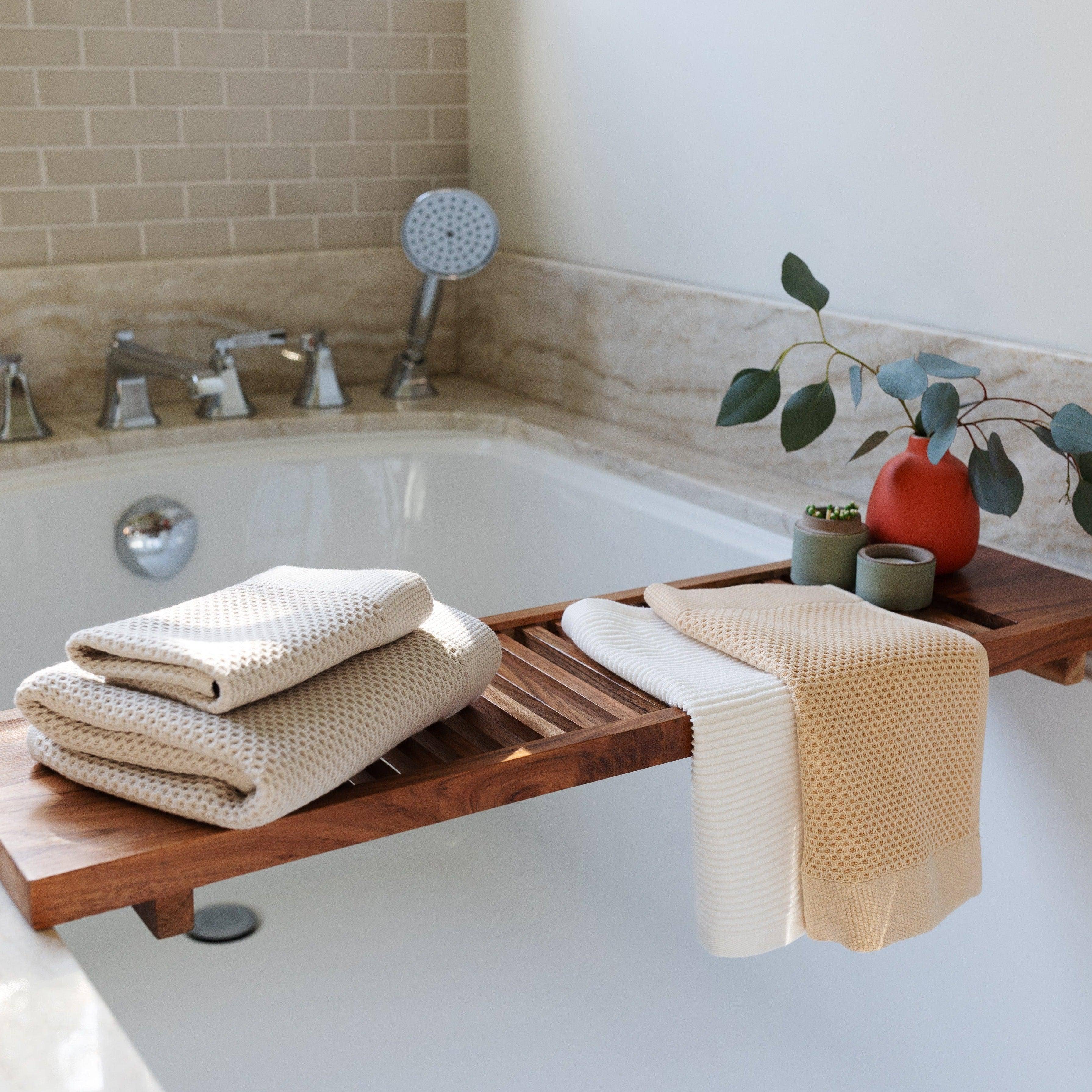 Pine & Palm Home - Wholesale Bath Towel - Turkish Cotton Quick-Dry Lightweight Waffle Weave Bath Towel11