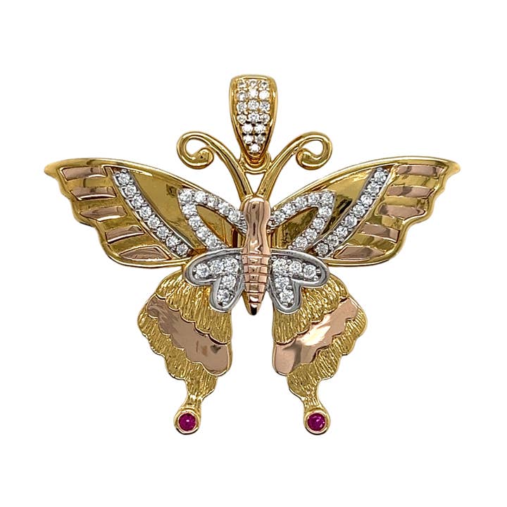 Pendentif Papillon en Argent Sterling Mexicain 925 pour la vente par Atlanta Jewelers Supply