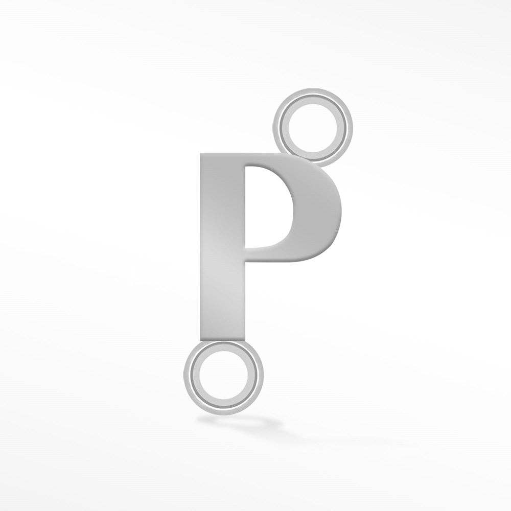 Nina Wynn Pro Shop - Wholesale Individual Charm/Pendant - Wholesale Initial 5mm Sideways Silver Connectors for Permanent Jewelry17