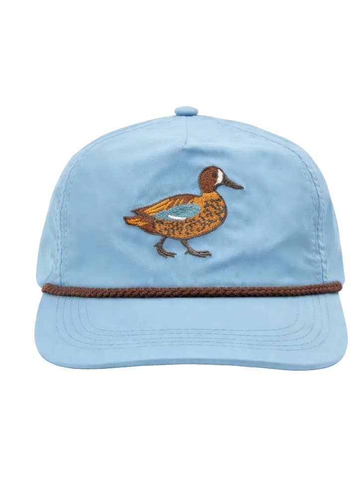 Blue-winged Teal Duck Rope Cap, Sky Blue for wholesale by Lischka Brothers