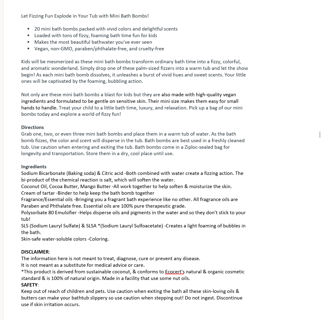 Old Town Soap Co. - Wholesale Bath Bomb/Fizz - Mini Bath Bombs -8 Scents that Kids of all ages LOVE19