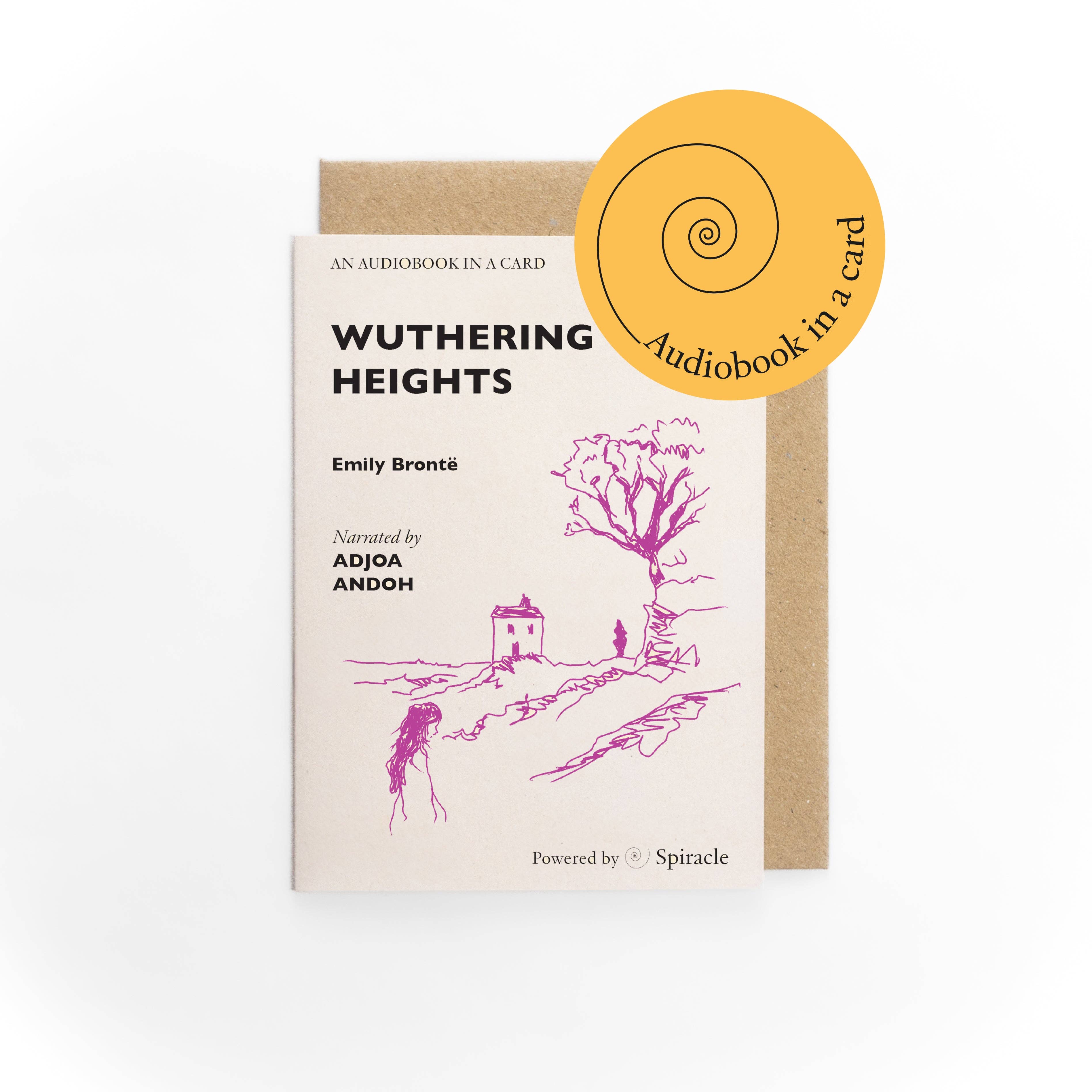 Spiracle Audiobooks – wholesale Everyday greeting card – Emily Brontë’s Wuthering Heights Audiobook Gift Idea6