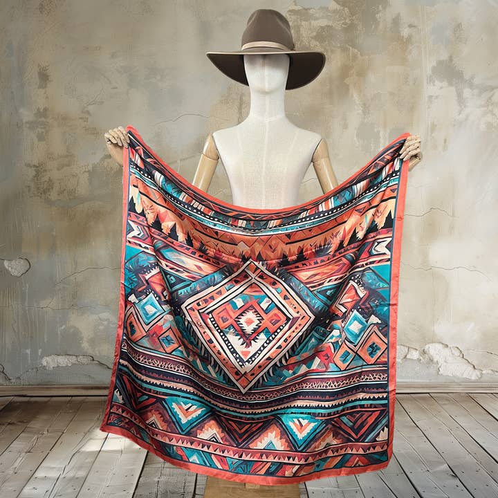 Tribal Horizon Wild Rag for wholesale by Eliza Singer