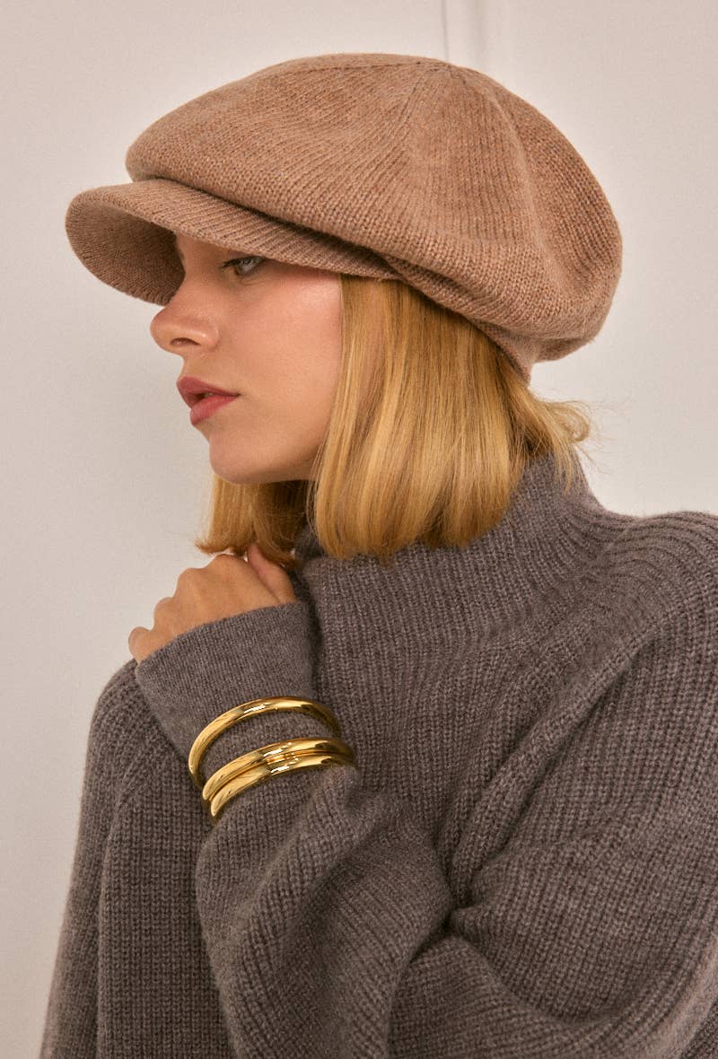 BYREN | ÉLINE L'ATELIER - Wholesale Newsboy/Schoolboy Hat - Women's - MJ304HK wool newsboy cap4