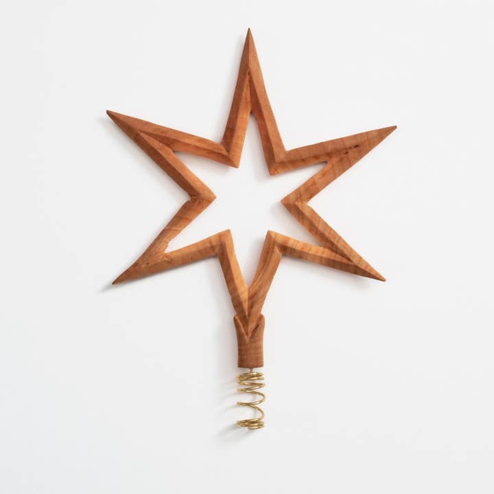 Wooden ornament | Christmas tree star for wholesale by Mifuko
