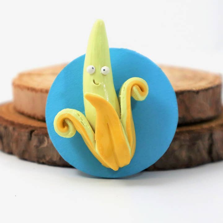 Banana Split Magnet for wholesale by Way Outside Studios