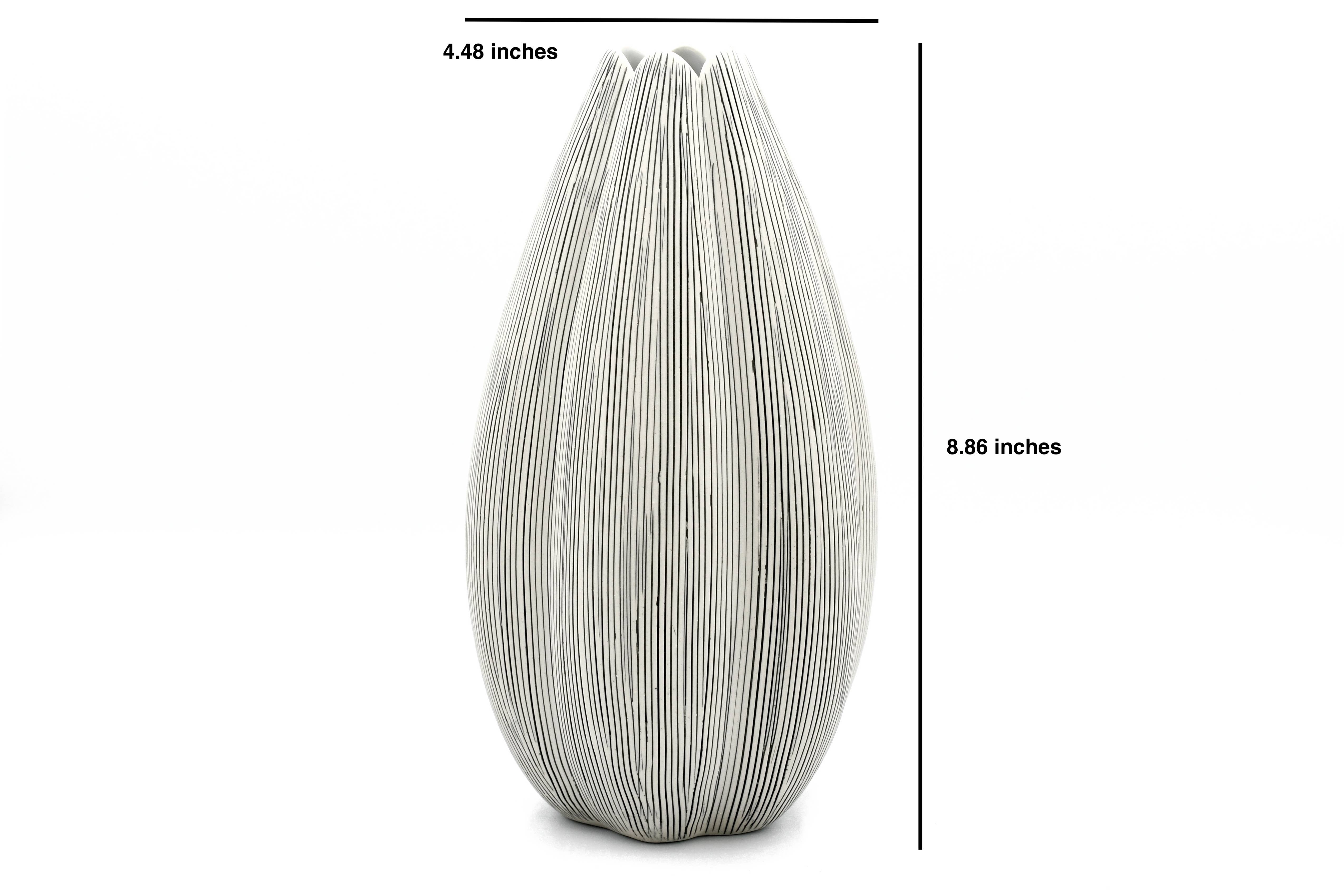 Art Floral Trading LLC - Vendita all'ingrosso Vasi - 1266W7 Champa L-Vaso in Porcellana Fatto a Mano1