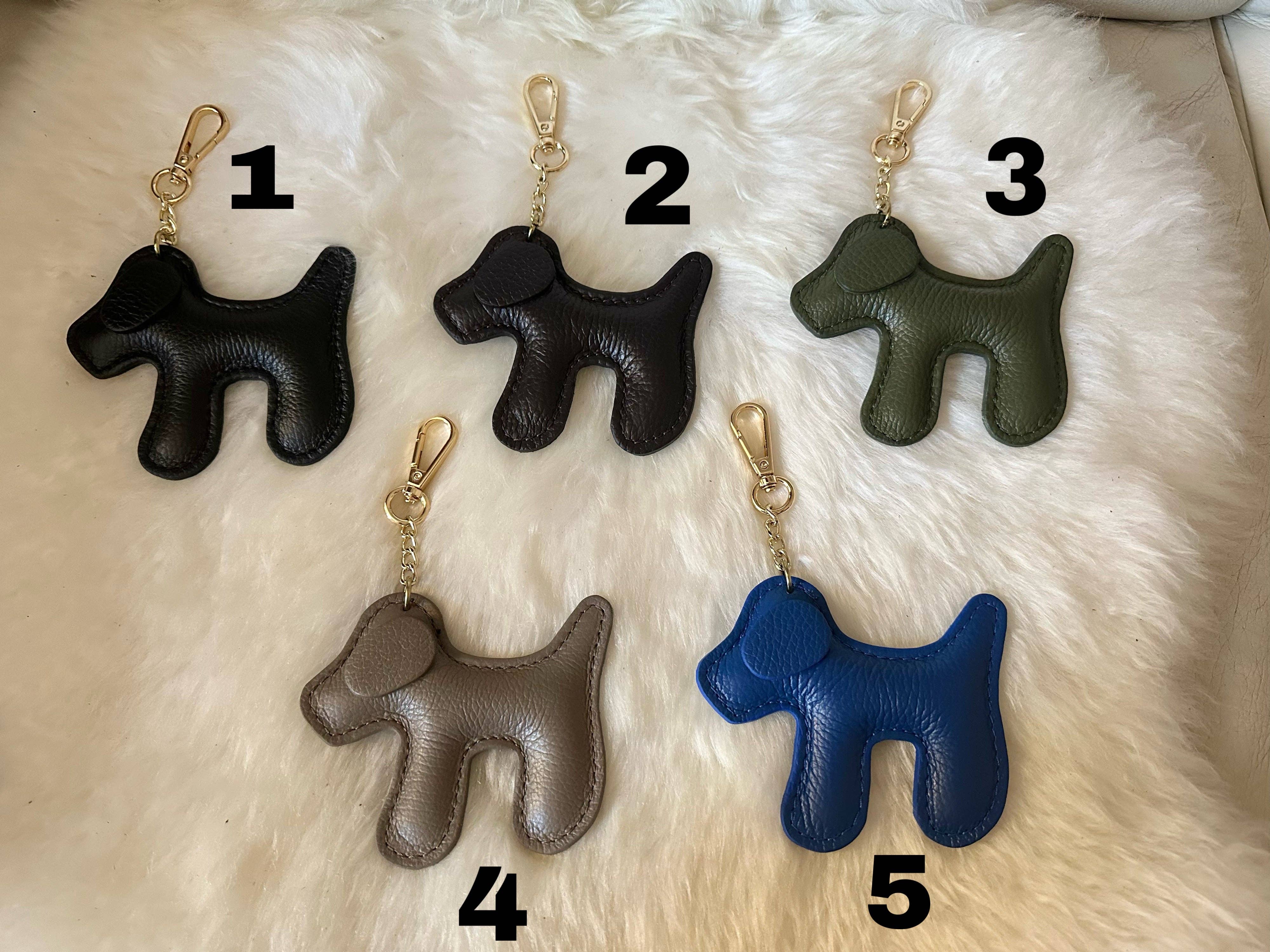 Zhade – wholesale Nyckelringar - Dam – Nyckelring hund - äkta läder0