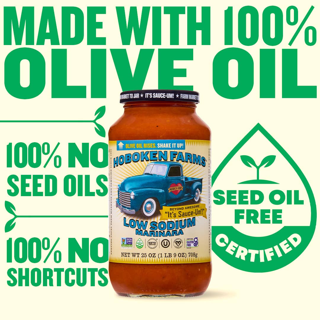 Hoboken Farms - Wholesale Pasta Sauce - Hoboken Farms Low Sodium Marinara 6 Pack5