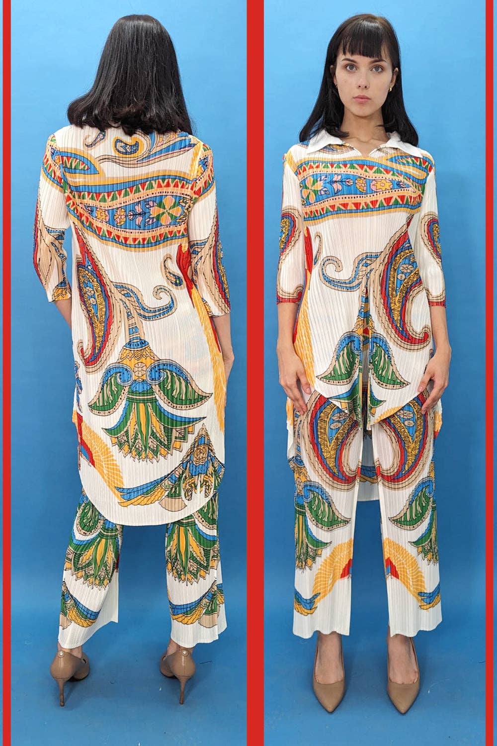 WHITE MULTI D10040 SET TOP / PANT for wholesale on Faire2