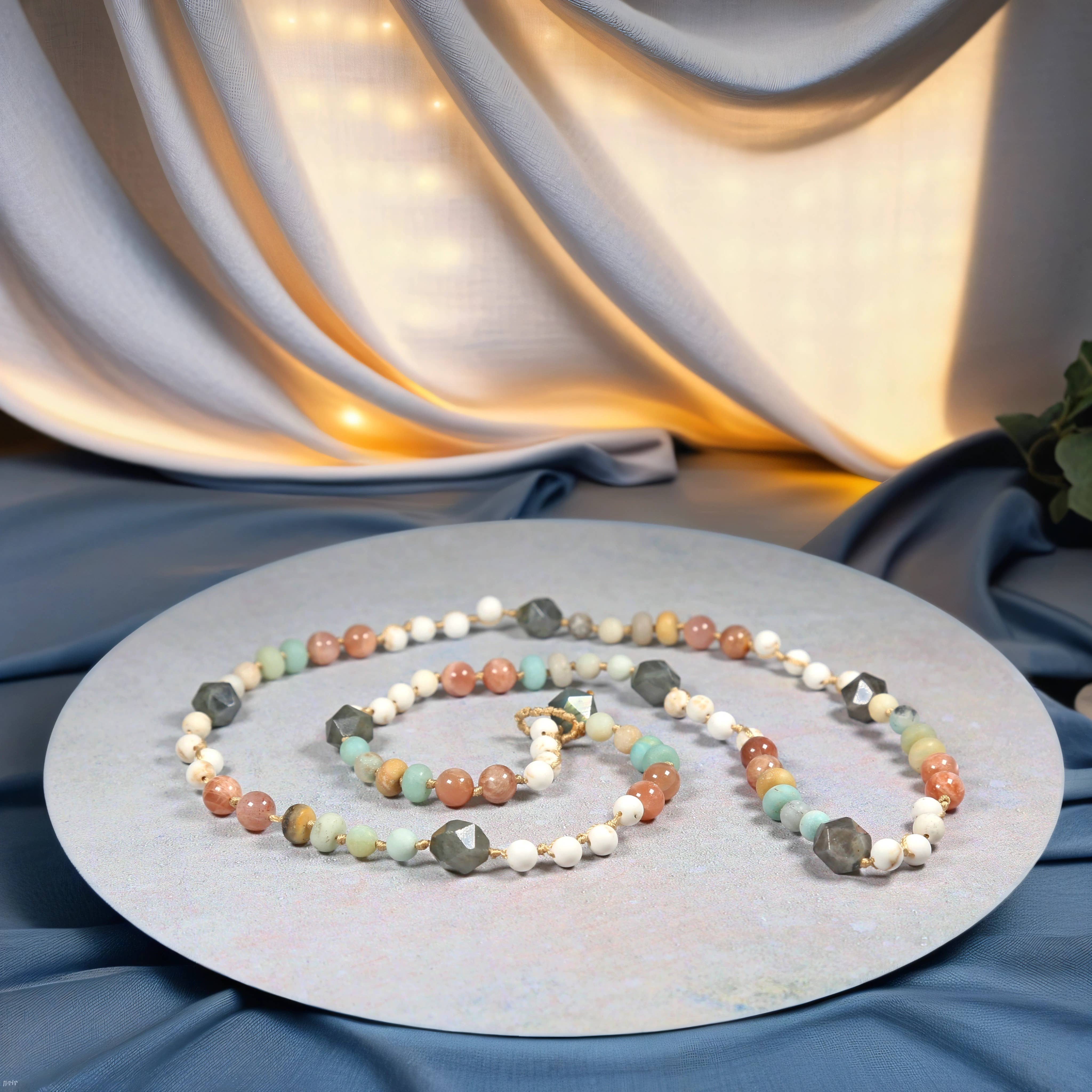 IST Jewelry – wholesale Y-ringat halsband – Flera sten knutna Y eller Lariat halsband2