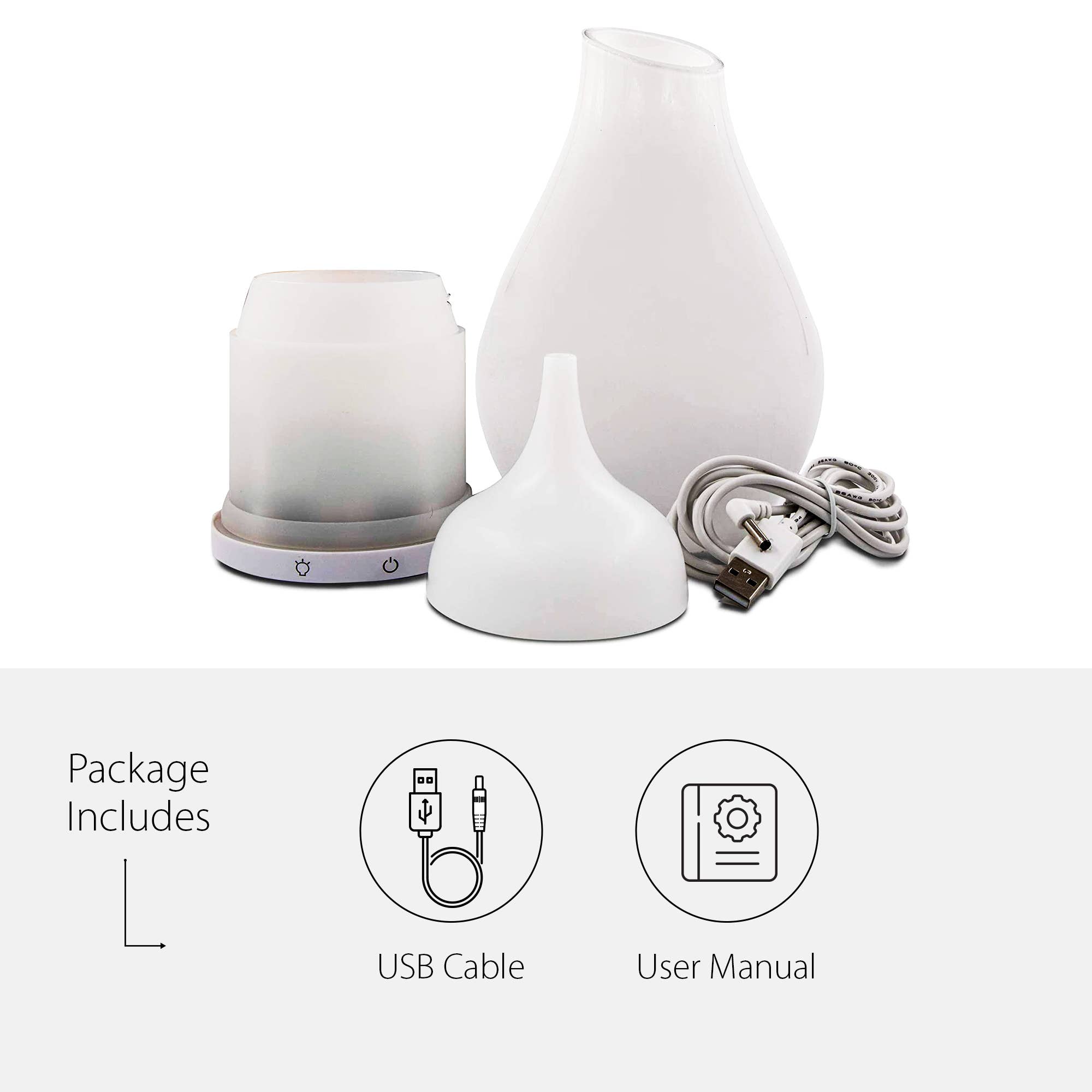 Greenair Inc. – Großhandel Elektronischer Diffusor – Duftspender aus handgeblasenem Milchglas mit Blütenknospen in Tulpenform2