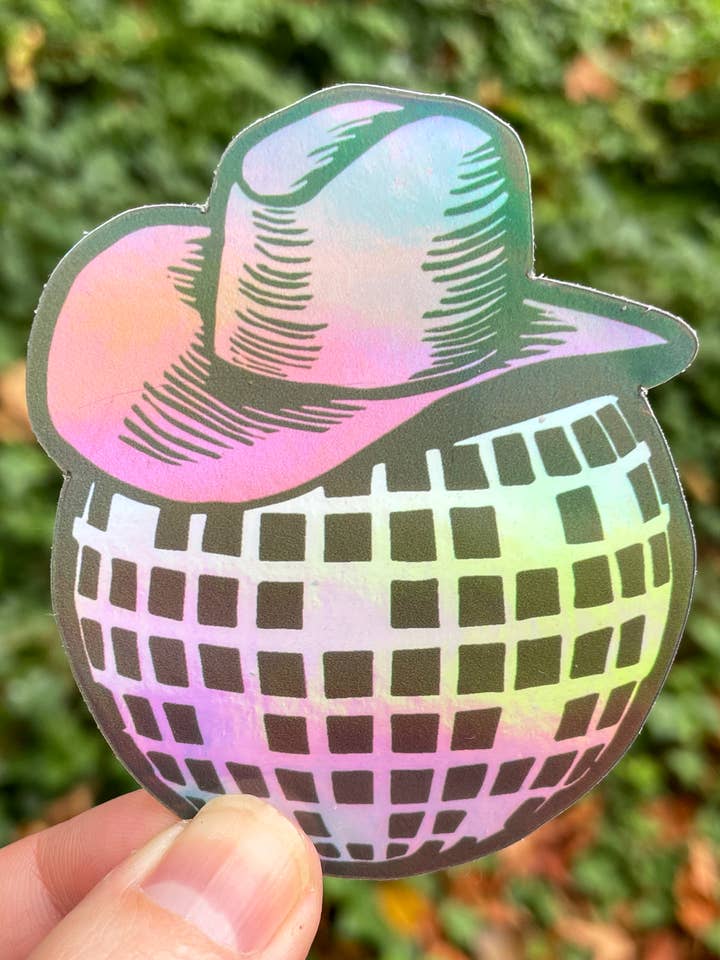 Disco Cowboy Sticker for wholesale by Augury Press