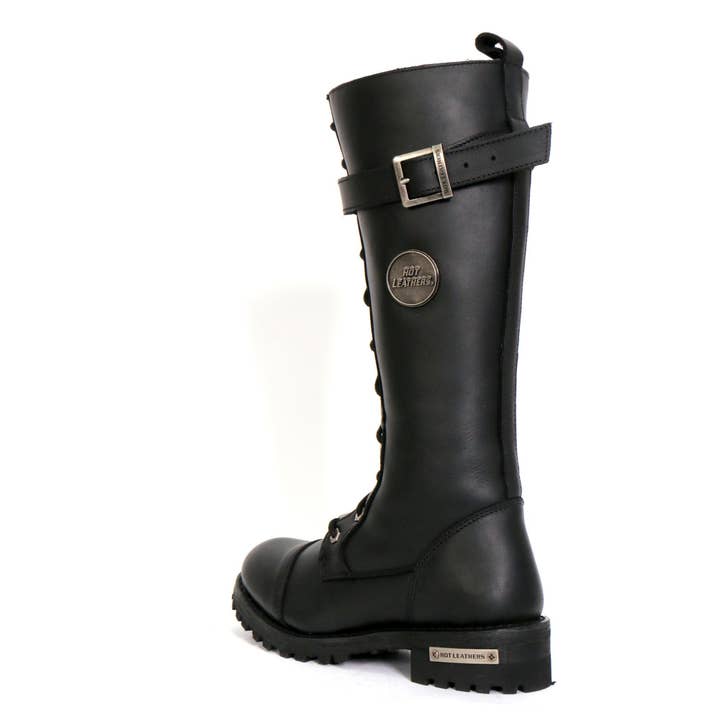 Hot Leathers BTL1005 Ladies 14-inch Black Knee-High Leather Boots with Side Zipper Entry for wholesale on Faire15