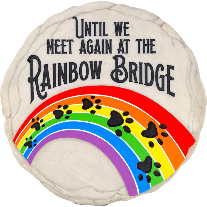 Spoontiques, Inc - Wholesale Stepping Stone - Rainbow Bridge Stepping Stone