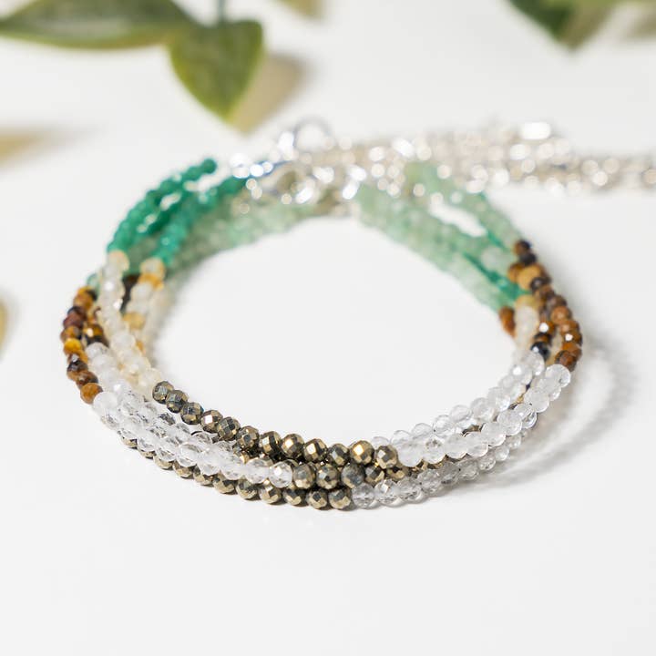 Crystal Anklet | Dhan Yog | Energy Healing Accessory for wholesale by Soothing Crystals