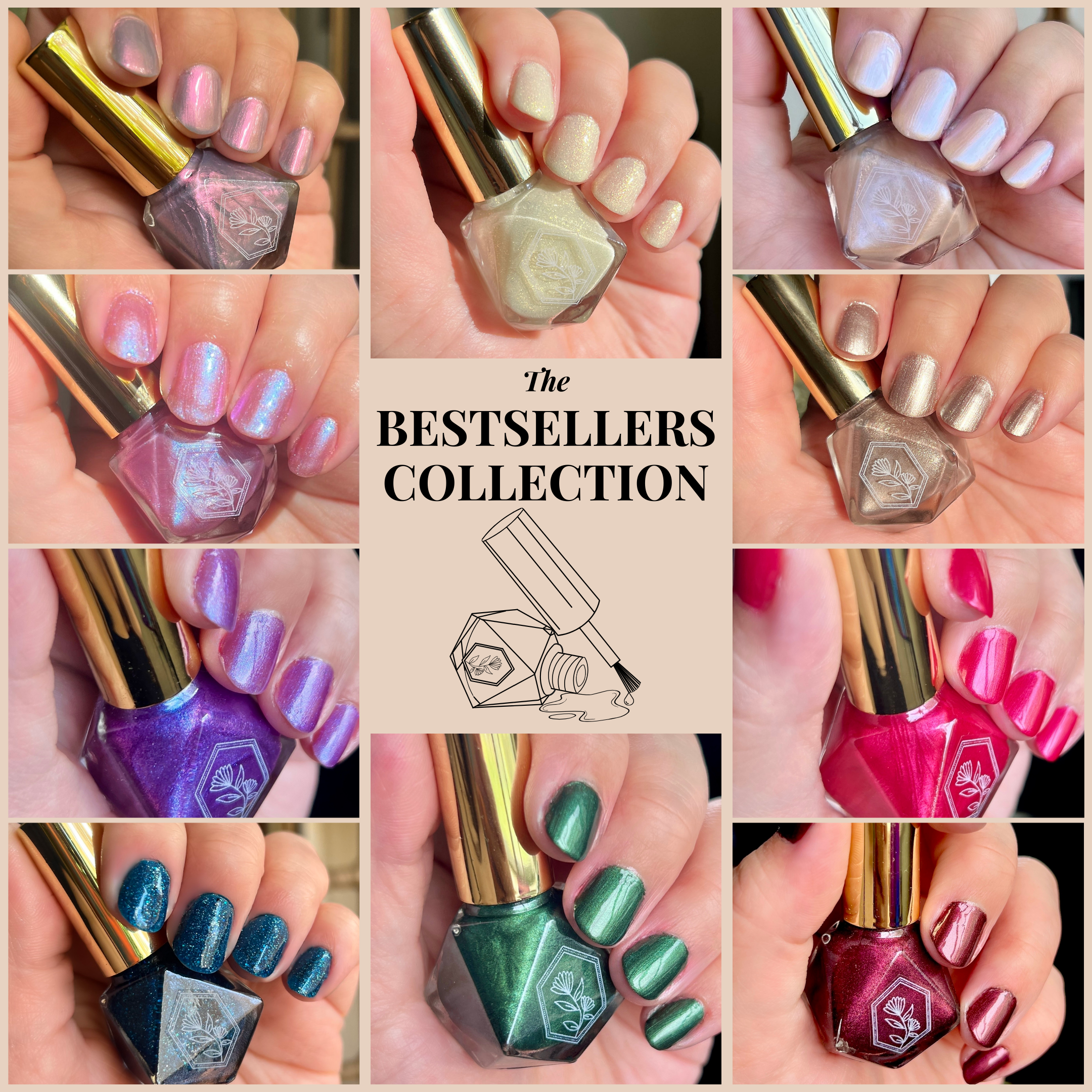 Palafoxia Beauty - Wholesale Nail Polish - Dodecahedron Candy Jar with 50 Bottles of Nail Polish 2