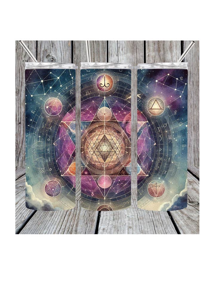 Bicchiere metafisico colorato per la vendita all'ingrosso da parte di Eclectic Wallflower Boutique