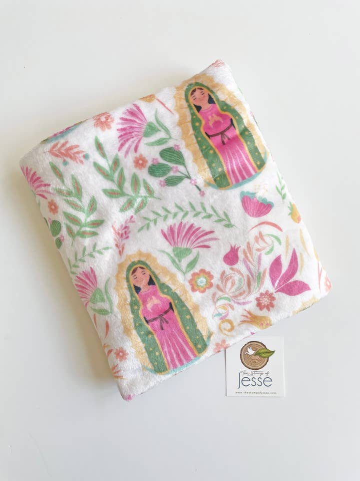 The Stump of Jesse - Wholesale Bedding blanket – Kids & Baby - Our Lady of Guadalupe Minky Blanket2