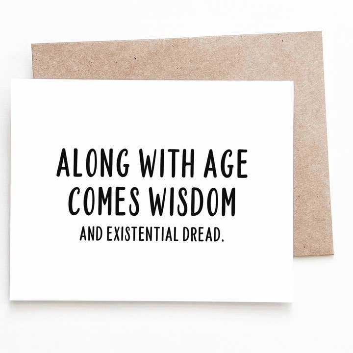 Existential Dread Birthday Card for wholesale by Nine Two Design