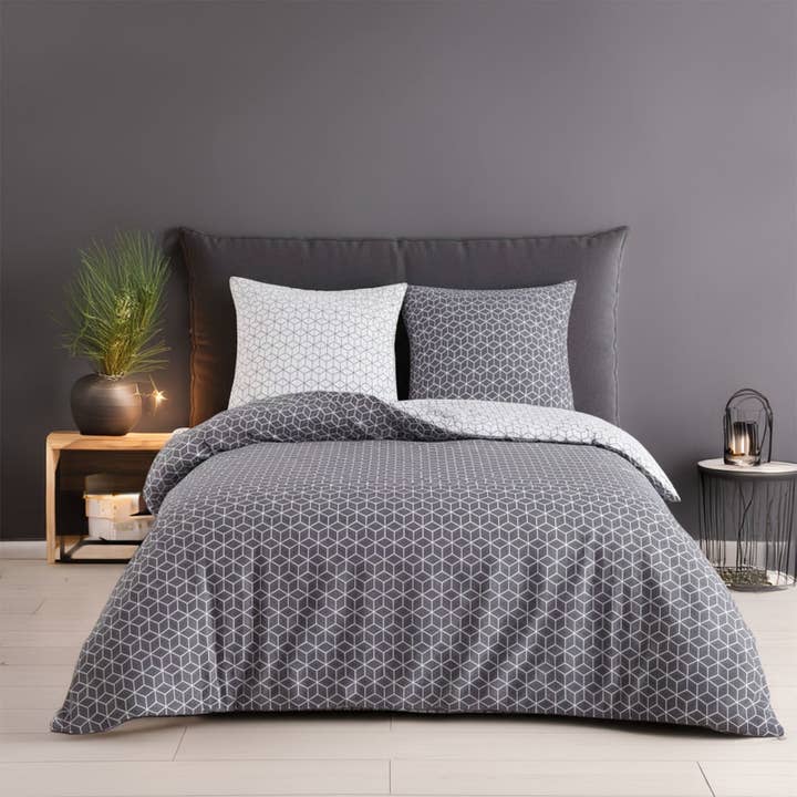 Renforcé beddengoed "Sillage", 100% katoen, ritssluiting, 80x80 cm kussensloop voor wholesale door Buymax