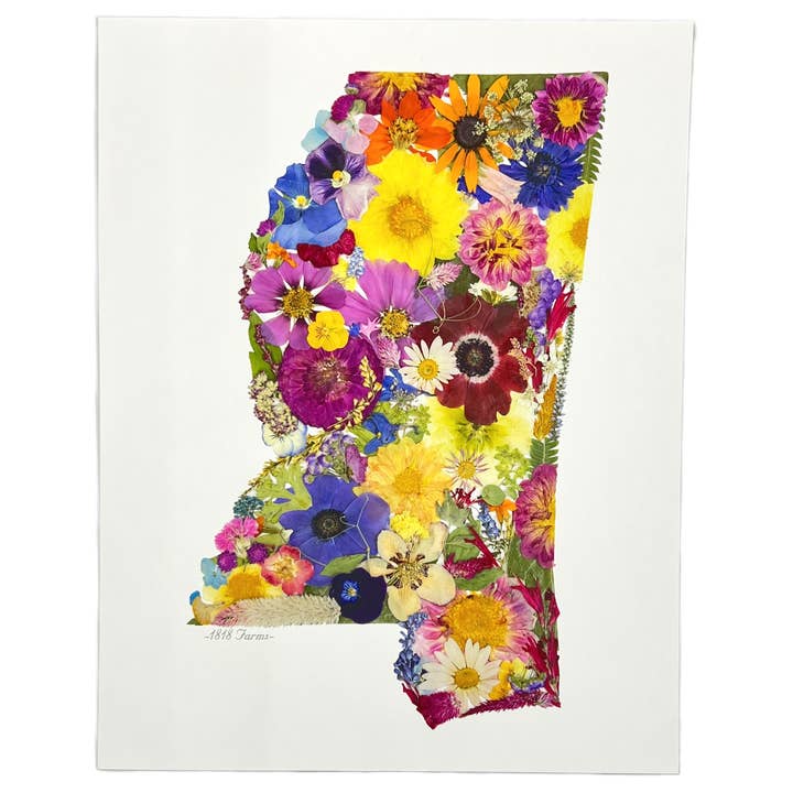 "Where I Bloom" Mississippi Giclée Print for wholesale by 1818 Farms